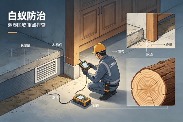 白蚁防治中心专业勘测，预判白蚁入侵提前设防